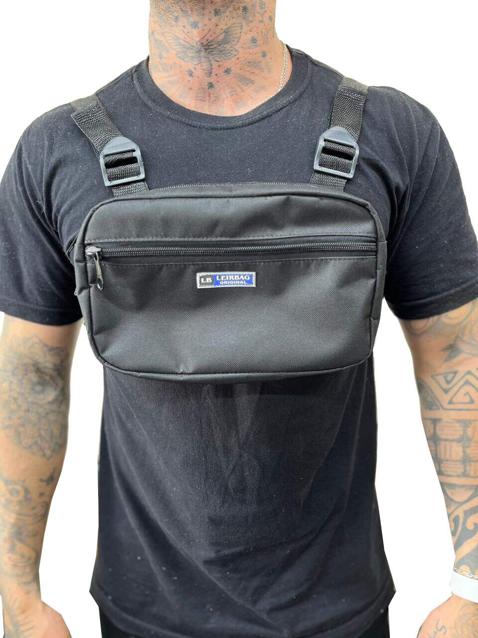 Bolsa Peitoral Tiracolo Transversal Streetwear - Foto 9