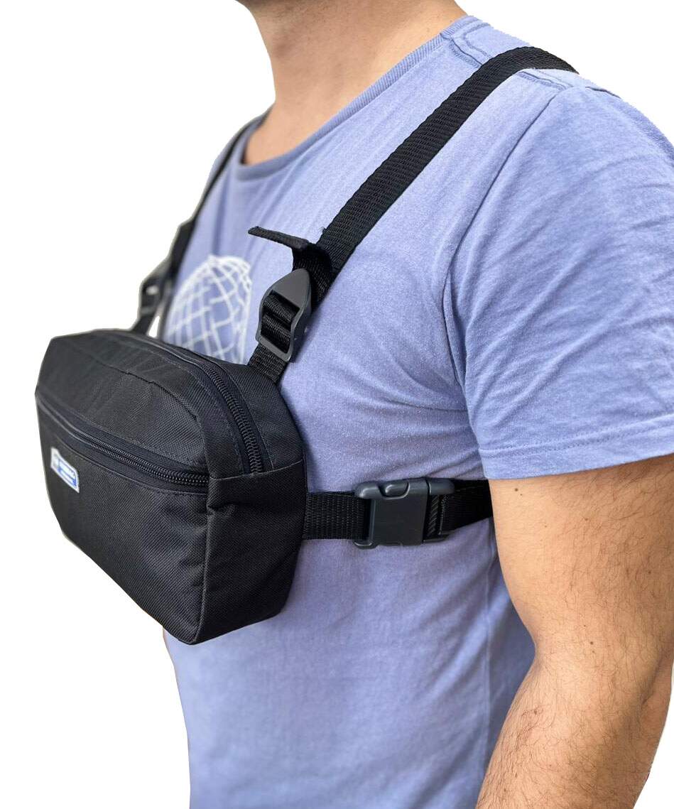 Bolsa Peitoral Tiracolo Transversal Streetwear - Foto 2