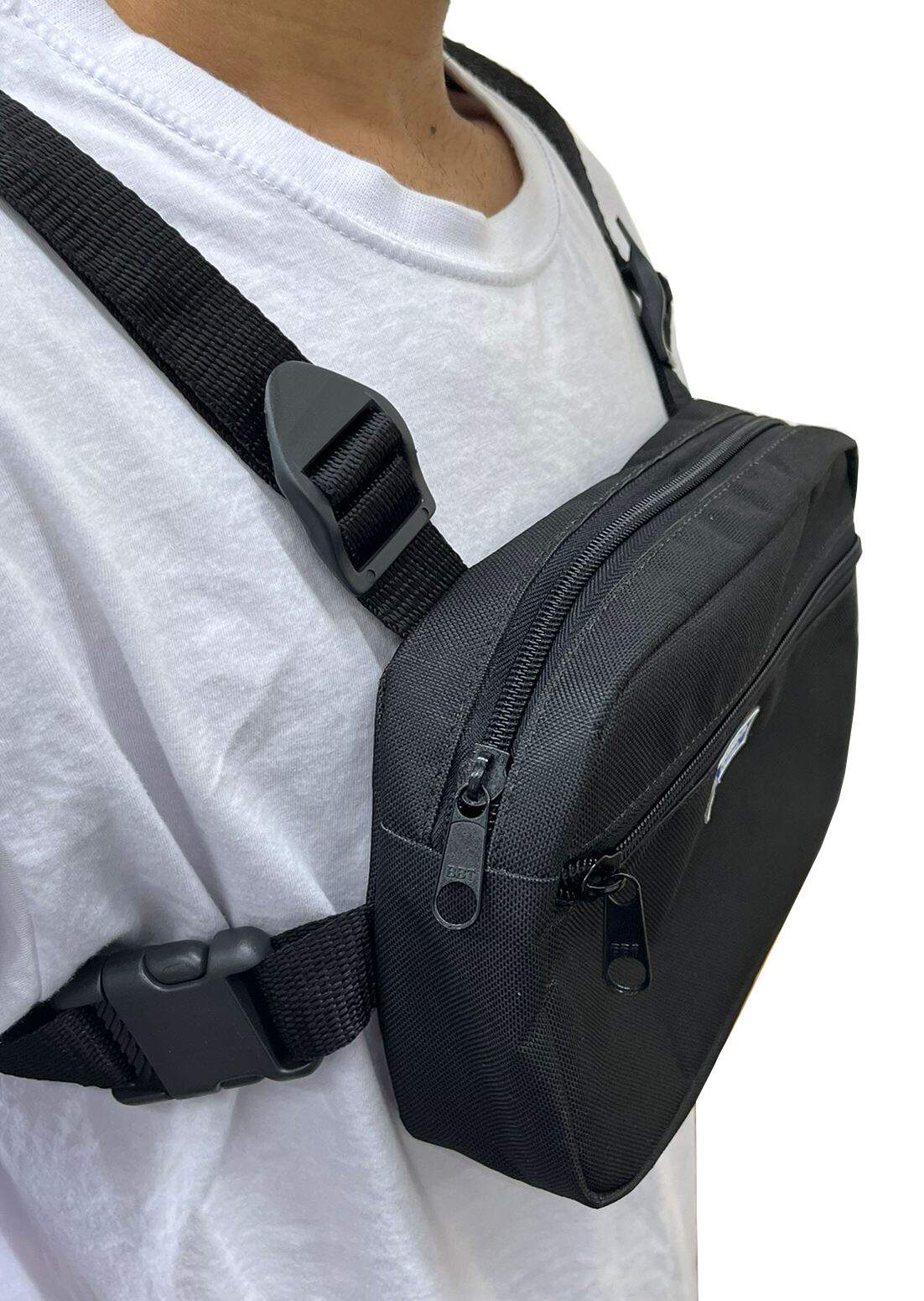 Bolsa Peitoral Tiracolo Transversal Streetwear - Foto 7
